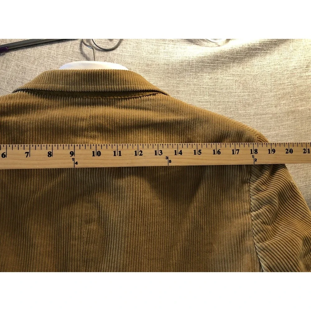 PBM Clothes Blazer Mens 40L Brown Sport Coat Jacket Corduroy Business Casual USA